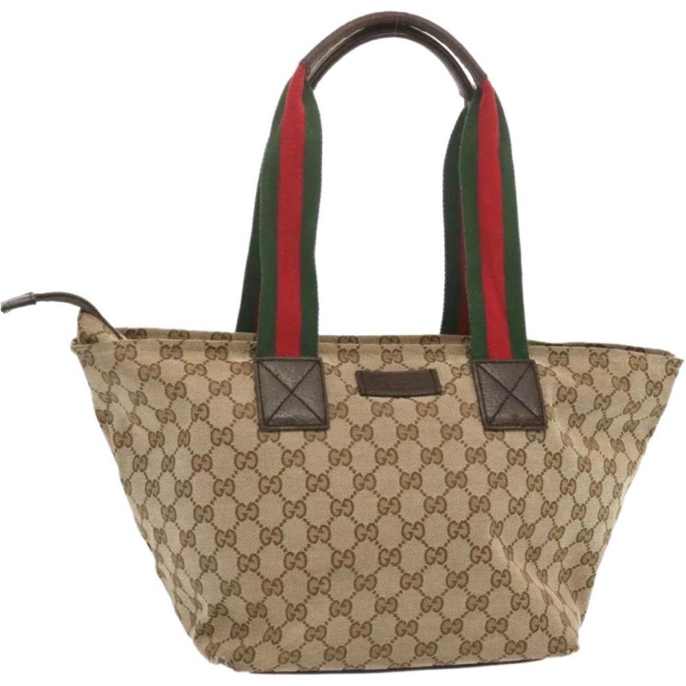 Vintage Authenticated Gucci Sylvie Web Hobo Shoulder Bag Tote Handbag Laptop Bag
